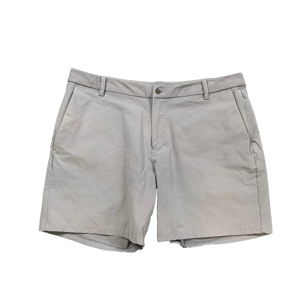 Lululemon Shorts Mens 38 Grey Commission Classic Sweat Wicking VersaTwill Pocket